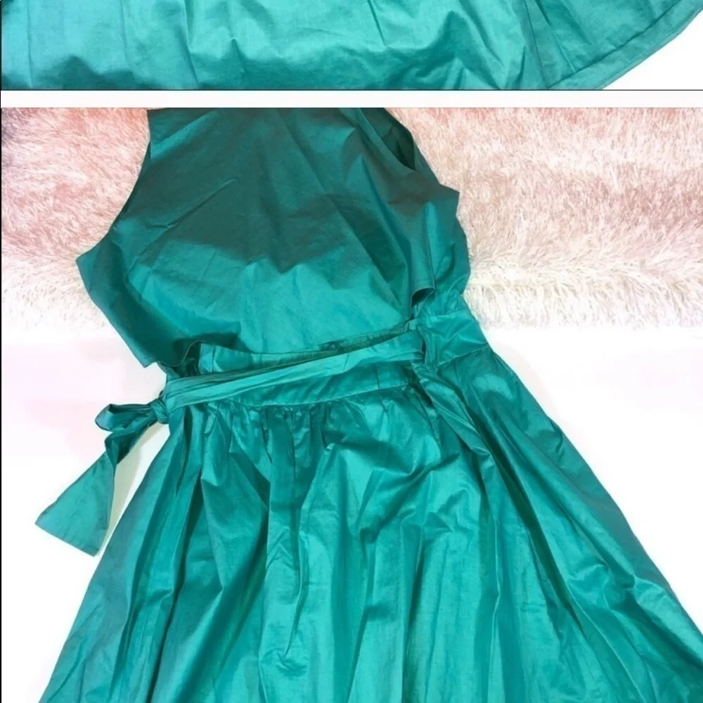 Saturday Kate Spade Emerald Green Cutout Dress 0